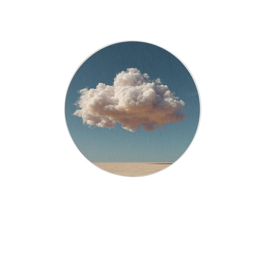 4" Desert & Cloud Landscape Diatomite Round Coaster – Fast Absorbent, Heat-Resistant, Non-Slip Natural Drink Mat